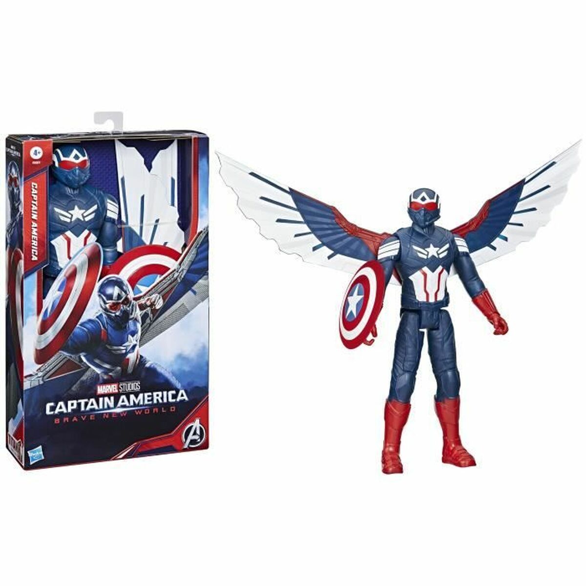 5010996204776 - Captain America Brave New World Titan Hero Series Captain America 30 cm
