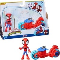 5010996225573 - Marvel Spidey and His Amazing Friends - Spidey mit Motorrad Spielfigur