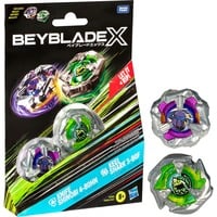 5010996259318 - Beyblade X Knife Shinobi 4-80HN und Keel Shark 3-80F Dual Pack Geschicklichkeitsspiel