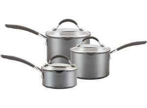 5011275818424 - Topf-Set CIRCULON A1 Topfset klein 6-tlg grau (anthrazit) Töpfe dreilagig beschichtet kratzfest spülmaschinenfest