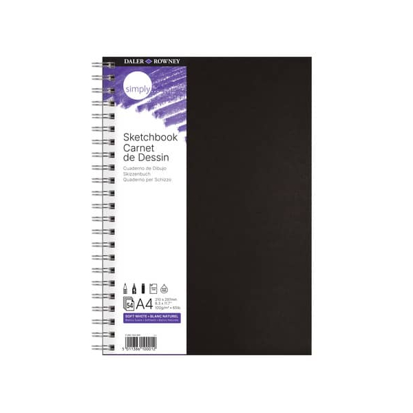 5011386100012 -  Skizzenbuch A4 54Seiten 100g Spirale 5011386100012 DALER-ROWNEY