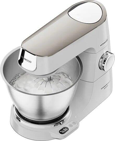 5011423002002 - KENWOOD Titanium Chef Baker KVC65001WH Küchenmaschine Weiß (Rührschüsselkapazität 5 Liter 1200 Watt)