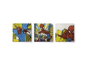 5011583486285 - Leinwandbild MARVEL Leinwandbilder Set of 3 Spiderman 3 30X30cm Bilder Gr B H T 30 cm x 30 cm x 25 cm Leinwandbild 3 St bunt Leinwandbilder