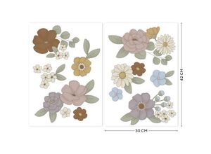 5011583536942 - Wandtattoo Little Flowers - Mehrfarbig - Little Dutch