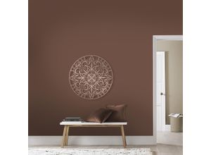 5011583537291 - Wandbild ART FOR THE HOME Mandala Rund Bilder Gr B H T 80 cm x 80 cm x 12 cm 1 St rosa (rose) Kunstdrucke Luxus Metal Art Wanddeko