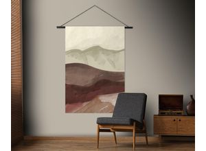 5011583537475 - Wandbild ART FOR THE HOME Horizont Aquarell bunt (mehrfarbig) Bilder B H T 100cm x 150cm x 2cm quadratisch Polyester Wandteppich XL B100cm H150cm T2cm