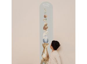 5011583669282 - Wandtattoo LITTLE DUTCH Wachstumstabelle Forest Friends (142x28cm) bunt (mehrfarbig) H28cm PVC Wandtattoos