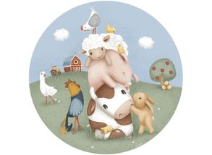 5011583669299 - Wandsticker xl Little Farm (100x100cm) - Little Dutch