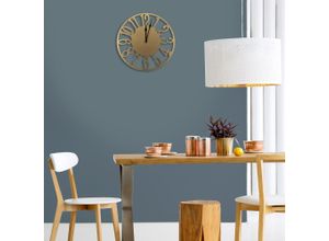 5011583669459 - Wanduhr ART FOR THE HOME Zahlen gold H40cm Wanduhren