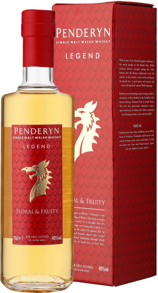 5011594002542 - Penderyn Dragon Range Legend Single Malt Welsh Whisky in Geschenkverpackung