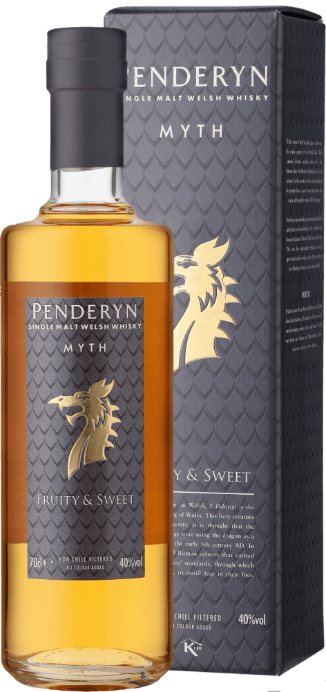 5011594002566 - Penderyn Dragon Range Myth Single Malt Welsh Whisky in Geschenkverpackung