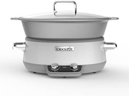 5011773061193 - Crockpot CR027 DuraCeramic Saute Slowcooker - 6 Liter - Weiß