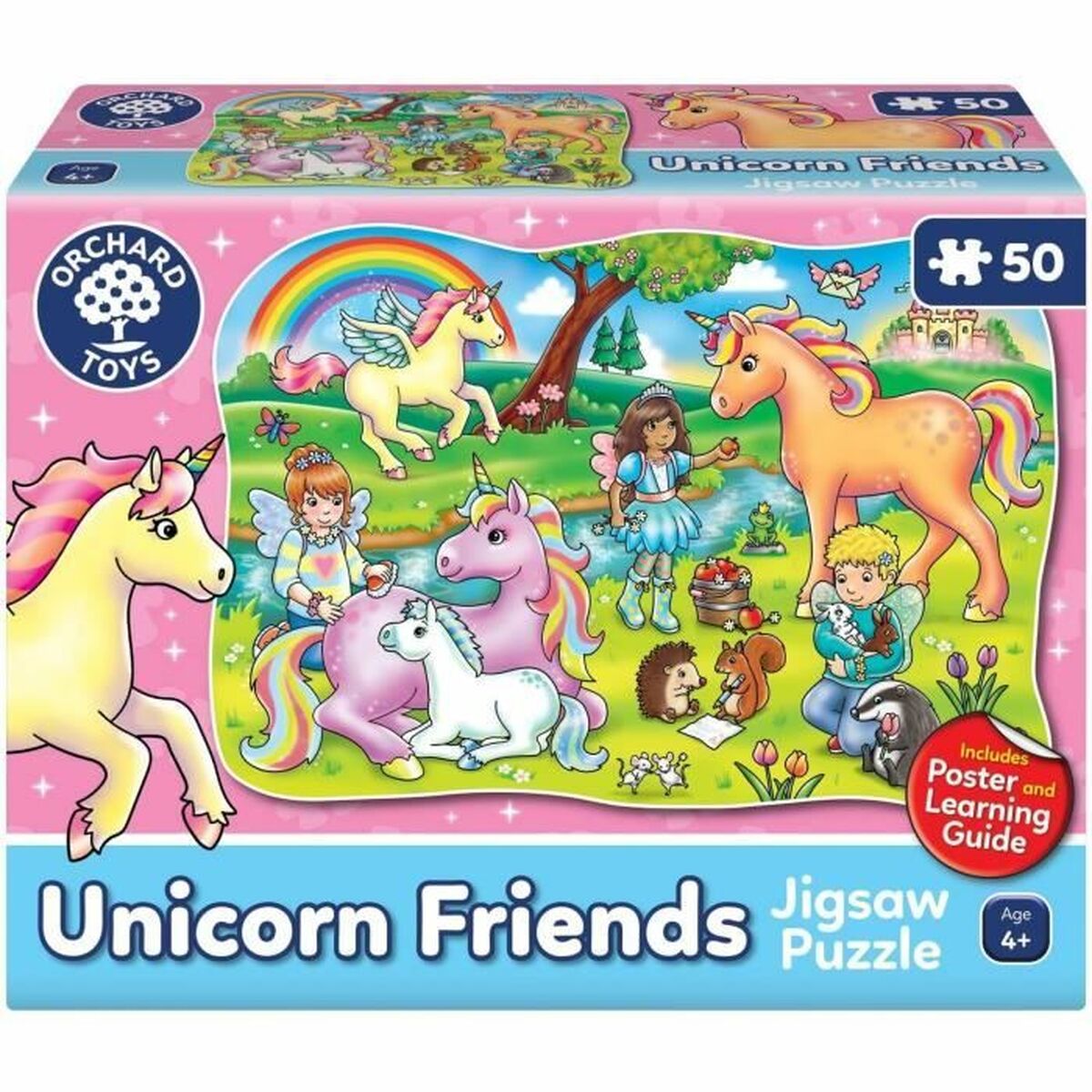5011863000248 - ORCHARD Unicorn Friends - Puzzle (50 pcs) Boden
