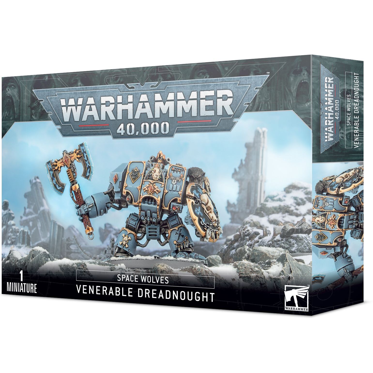 5011921052455 - Figurine Warhammer 40k - Space Wolves Dreadnought Venerable 5011921052455 - Figurine Warhammer 40k - Space Wolves Dreadnought Venerable