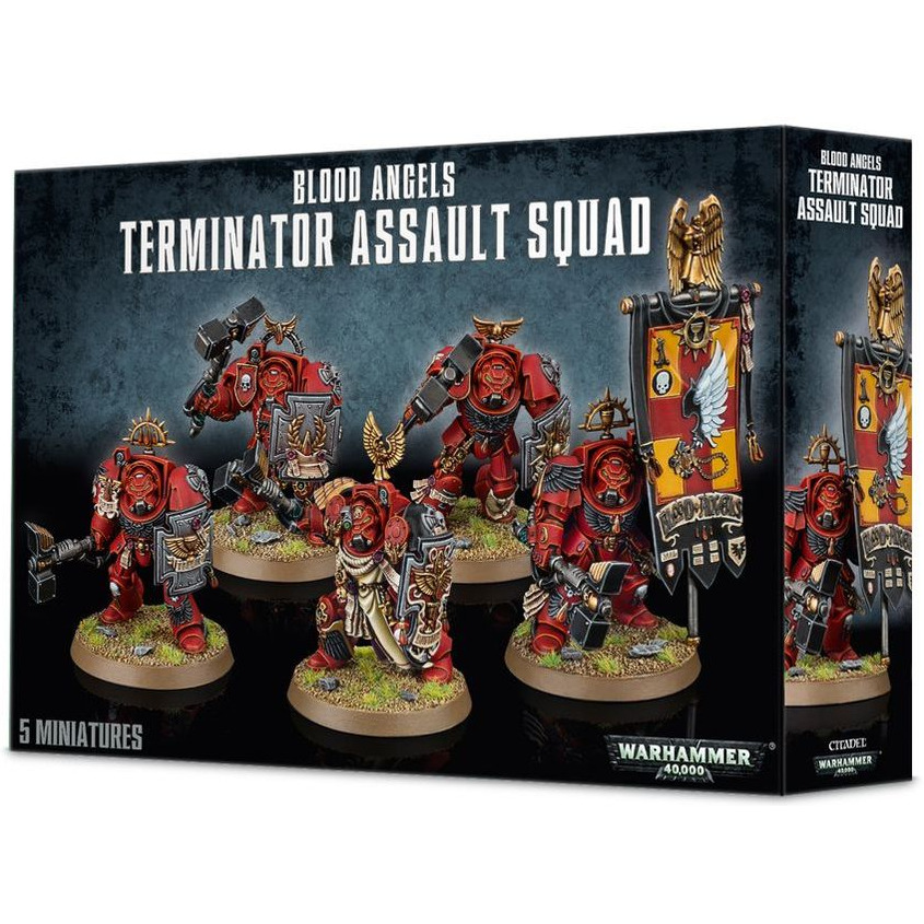 5011921056880 - Figurine Warhammer 40k - Blood Angels Escouade de Terminator d Assaut