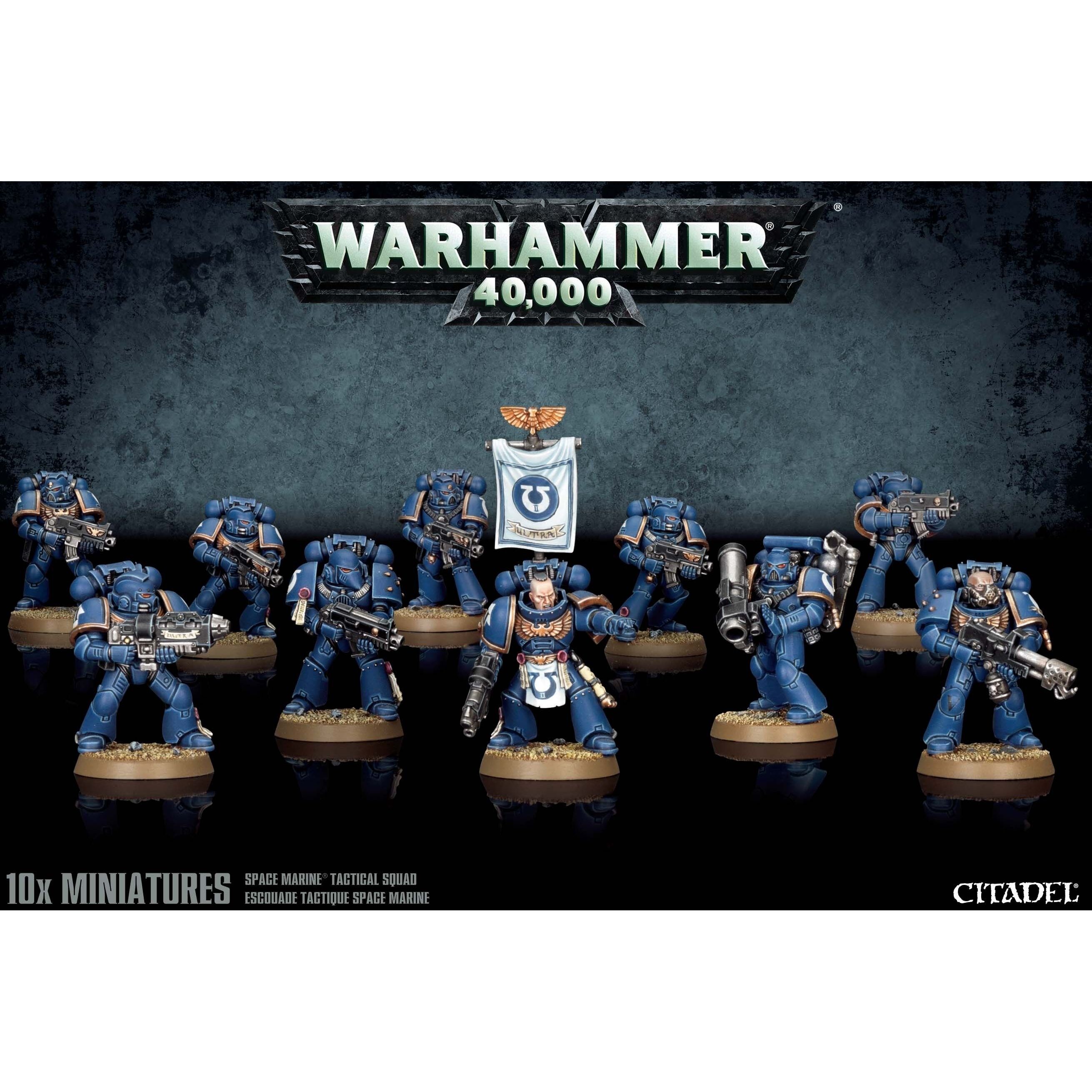 5011921060115 - Figurine Warhammer 40k - Space Marine Tactical Squad (x10)