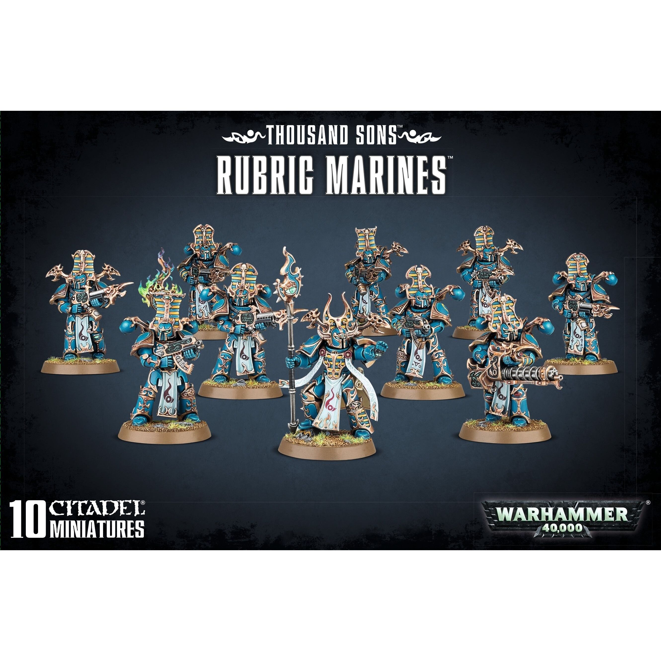 5011921079391 - Figurine Warhammer 40k - Thousand Sons Marines Rubric