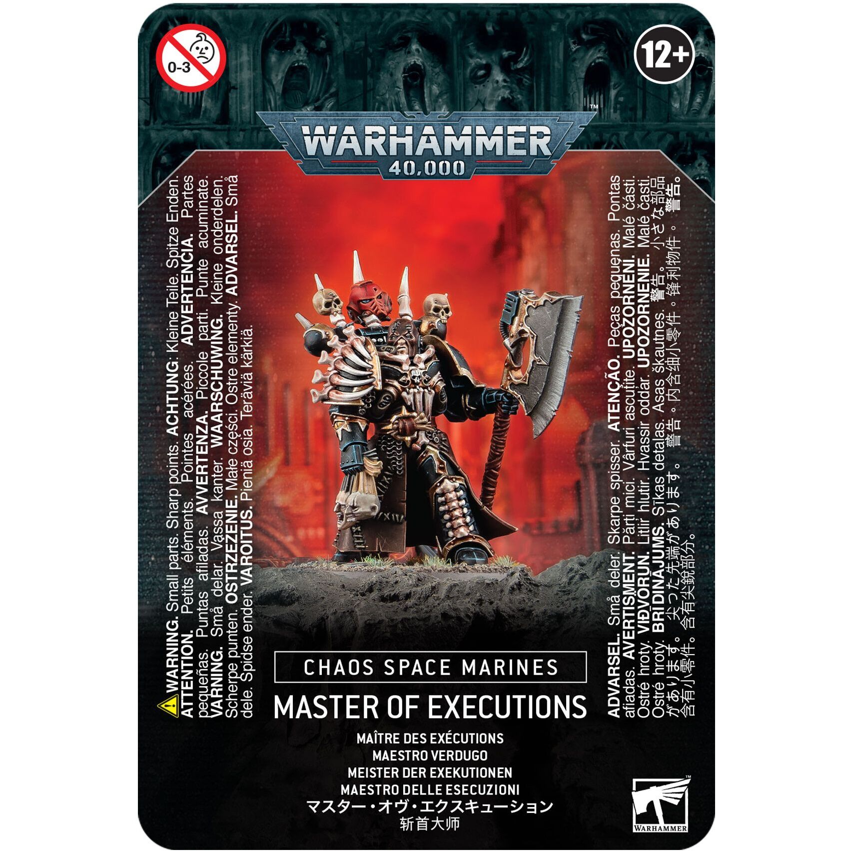 5011921113293 - Figurine Warhammer 40k - Space Marine du Chaos Master of Executions 5011921113293 - Figurine Warhammer 40k - Space Marine du Chaos Master of Executions