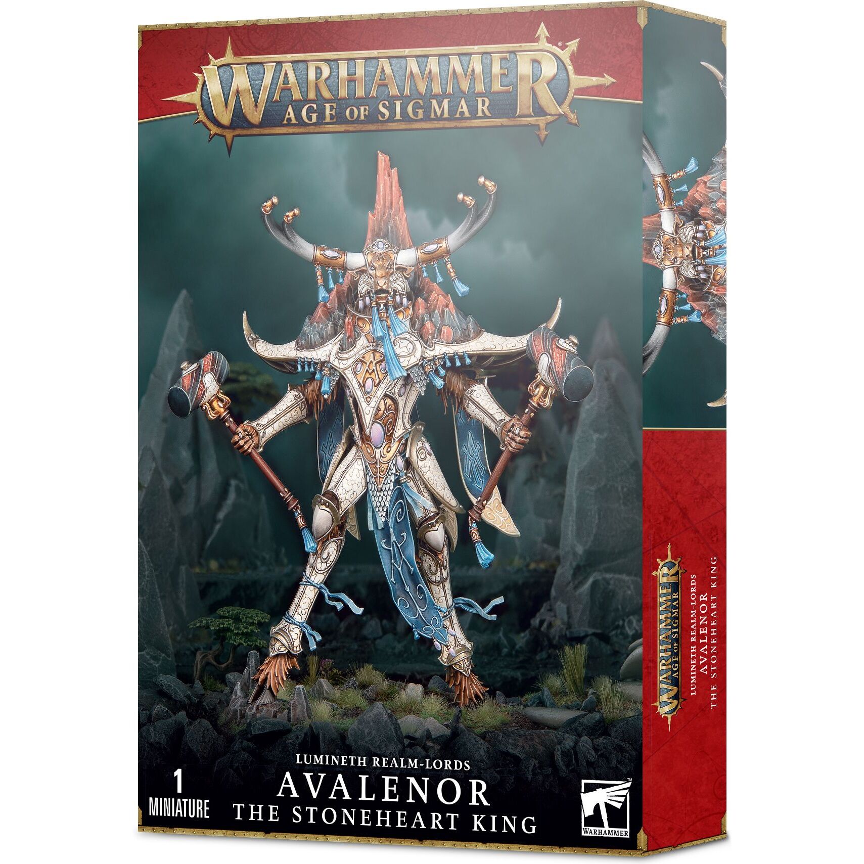 5011921137046 - Figurine aus 87 Teilen Warhammer AoS - Lumineth Realm-lords Avalenor The StoneHeart King 5011921137046 - Figurine aus 87 Teilen Warhammer AoS - Lumineth Realm-lords Avalenor The StoneHeart King