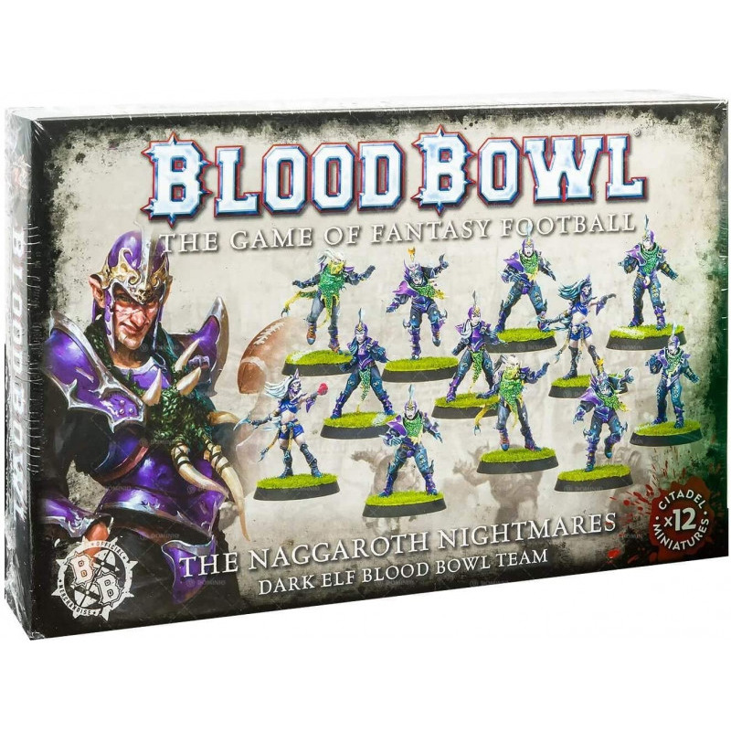 5011921146222 - Set mit 12 Figuren Blood Bowl - Team Elfe Noir The Naggaroth Nightmares 5011921146222 - Set mit 12 Figuren Blood Bowl - Team Elfe Noir The Naggaroth Nightmares