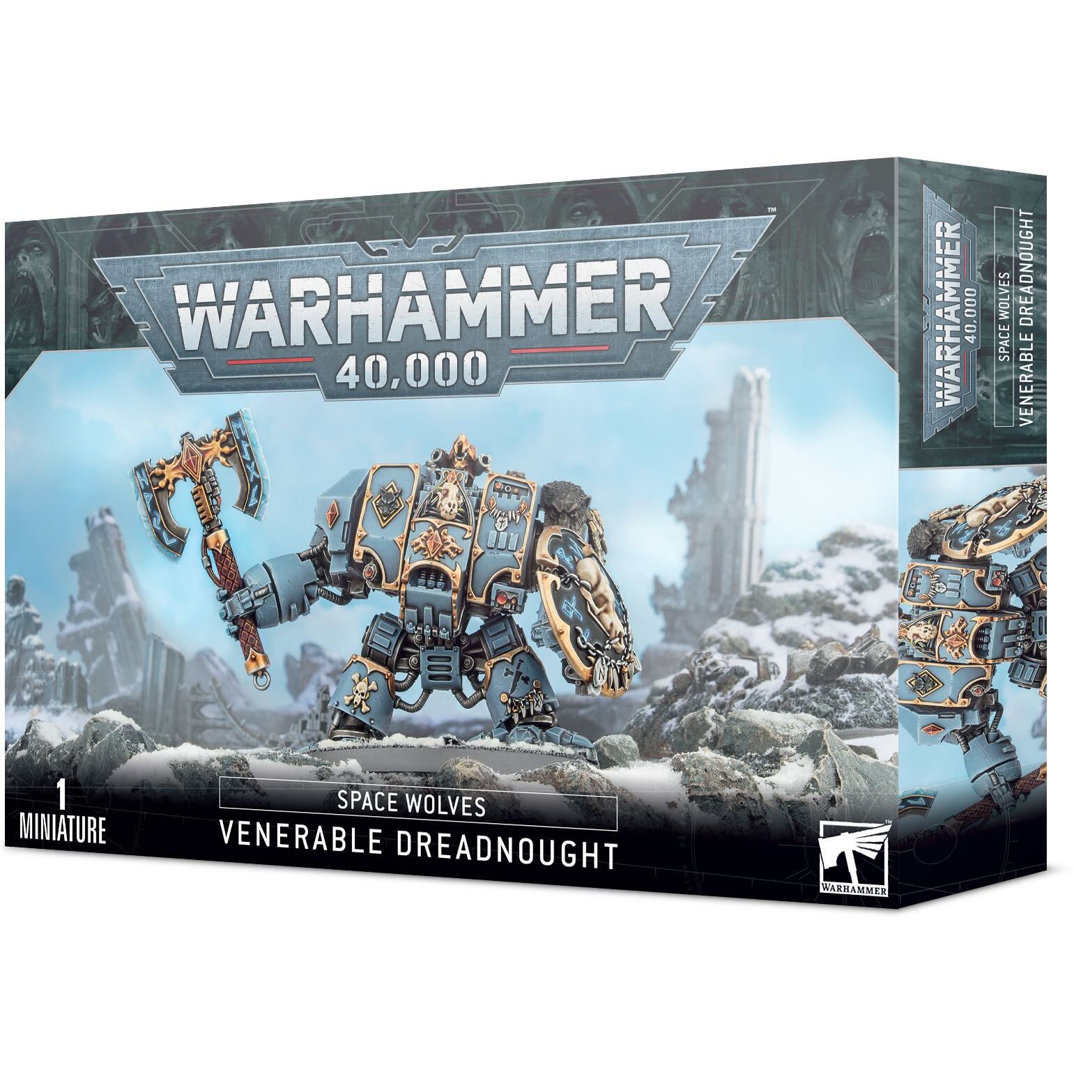 5011921149209 - Figurine Warhammer 40k - Space Wolves Dreadnought Venerable