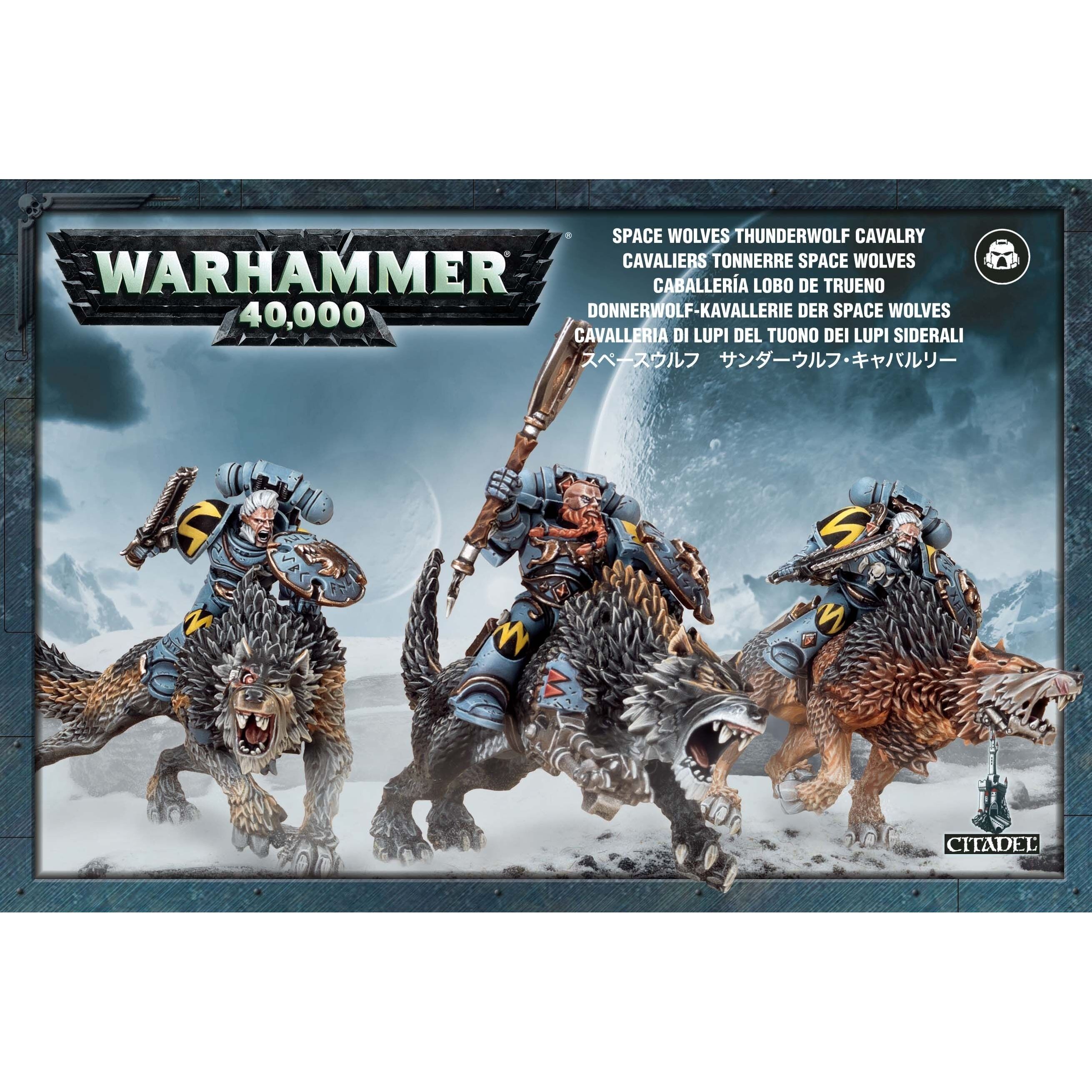 5011921149261 - Figurine Warhammer 40k - Space Wolves Thunderwolf Cavalry (x3)