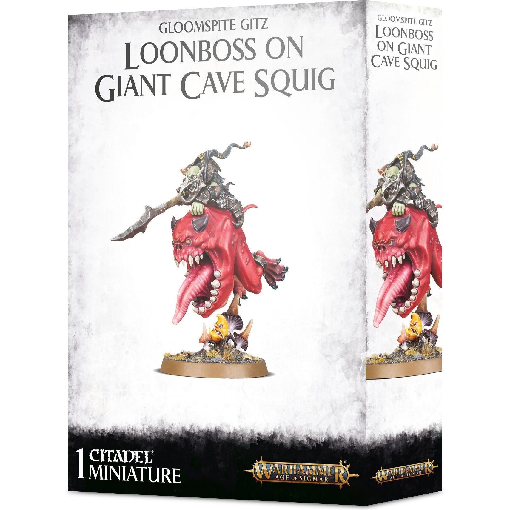 5011921170272 - Figurine aus 21 Teilen Warhammer AoS - Gloomspite Gitz Loonboss sur Giant Cave Squig