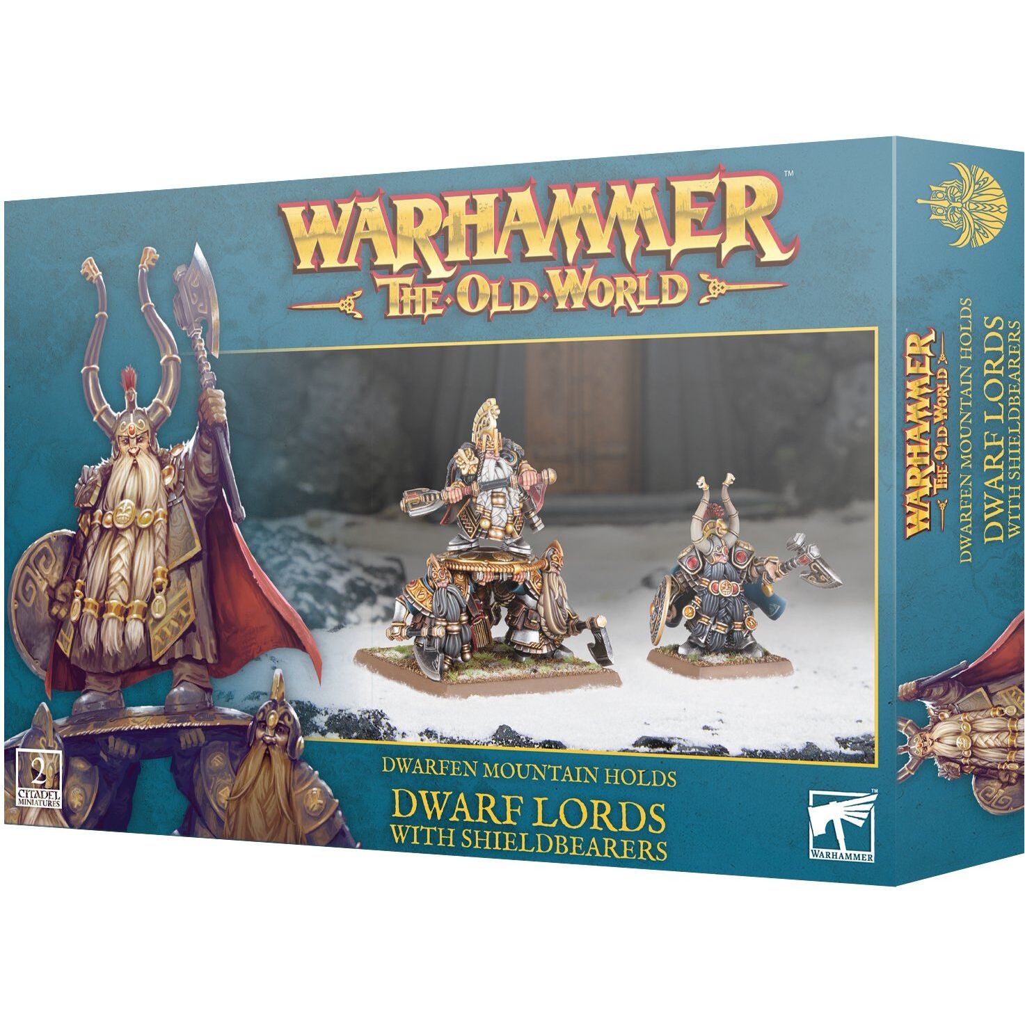 5011921206858 - Figurine Warhammer ToW - Dwarfen Mountain Holds Dwarf Lord With ShildBearers