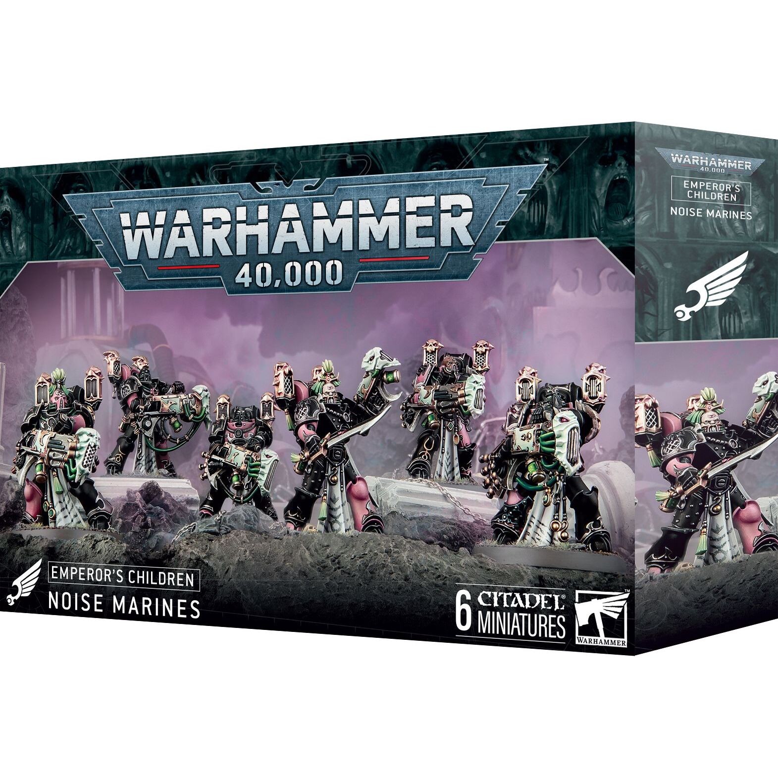5011921225910 - Figurine Warhammer 40k - SMC Emperors Children Marines du Vacarme (x6)