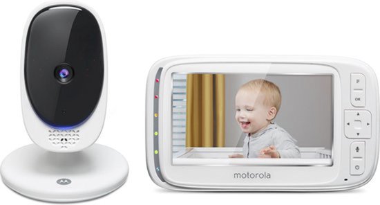 5012786040229 - Motorola Comfort50 Babyphone - 5-Farbbildschirm - Infrarot-Nachtsicht - Mikrofon mit Anruffunktion