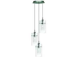 5013874274052 - Duo 1 - 3 Licht Cluster Anhänger Chrom Glas E14 - Searchlight