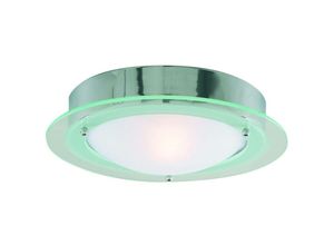 5013874275042 - Searchlight Lighting - Searchlight Bathroom Flush - 1 Licht Badezimmer Flush Deckenleuchte Rund Chrom IP44 E14