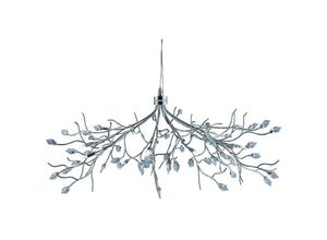 5013874303899 - Searchlightlighting - Searchlight Wisteria - 10 Licht Decke Anhänger Blumen Design Chrom mit Kristallen G4 Glühbirne