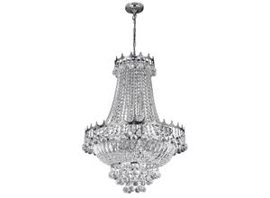 5013874365668 - Versailles - 9 Light Crystal Chandelier Chrome Finish E14 - Searchlight