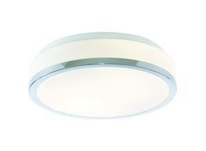 5013874395528 - Eglo - Searchlight Discs - Badezimmer Flush 2 Lichtdecke Chrom Opal IP44 E27