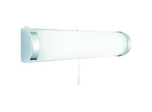 5013874403483 - Poplar - Badezimmer über Spiegel 2 Helles Chrom mit weißem Glasdiffusor IP44 E14 - Searchlight