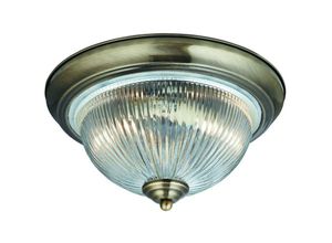 5013874415325 - Searchlight Flush - Badezimmer Flush 2 Lichtdecke Antik Messing E14