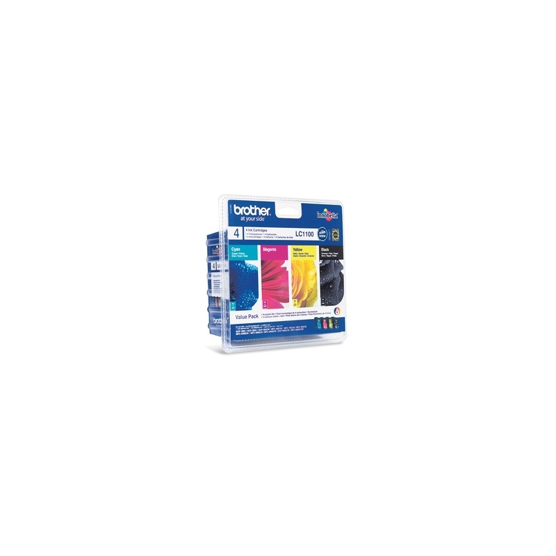 5014047561306 - Druckerpatrone LC-1100VALBPDR Multipack schwarz cyan magenta gelb 5014047561306 4 Stück