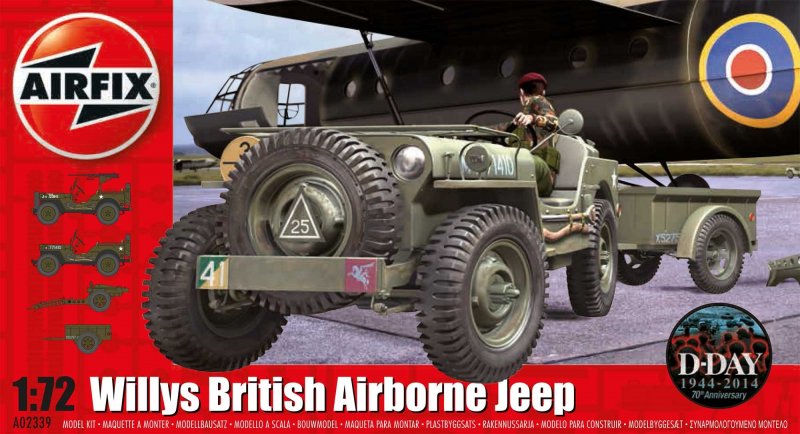 5014429023392 - Airfix A02339 - 172 Willys Jeep Trailer & 6PDR Gun