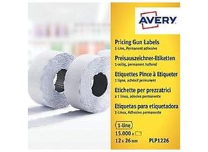 5014702023330 - Preisetiketten PLP1226 26x12mm weiß permanent 15000 Etiketten 5014702023330 Zweckform PLP1226 15000 Stück