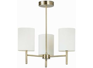 5016087028436 - Brio - 3 Licht Semi Flush Multi Arm Deckenleuchte Antik Messing E14 - Endon