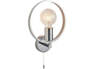 5016087151219 - Merola Zeitgenössische Designer Kristall led Wandleuchte Chrom Warmweiß IP44 - Endon