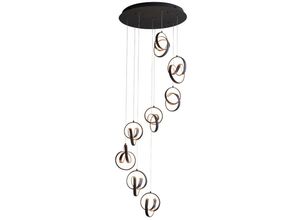 5016087151929 - Cosma Moderner Designer integrierter LED-Cluster-Tropfen-Anhänger strukturiertes schwarzes Finish - Endon