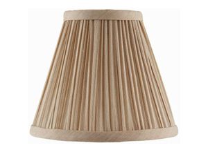 5016087885121 - Interiors 1900 - Interiors - Beige und polierter Nickel Six Inch Shade E14