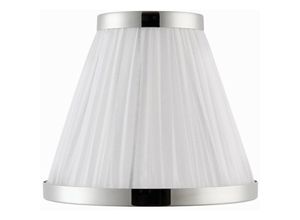 5016087885237 - Interiors 1900 - Interiors - Weiß und Nickel Six Inch Shade E14