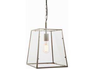 5016087910397 - Lighting Hurst - Anhänger Bright Nickel Plate & Klarglas 1 Light Dimmable IP20 - E27 - Endon