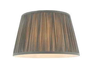 5016087974238 - Endon - Freya - 1 Light Shade Light Holzkohle Seide E27