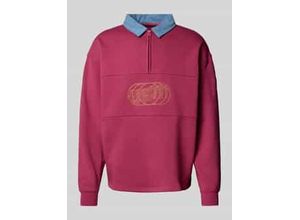 5016967003546 - Sweatshirt mit Label-Stitching