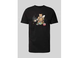 5016967007773 - T-Shirt mit Label-Print