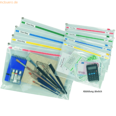 5017303088067 - 25 x Dokumententasche Zippa Bag A4+ farbig sortiert 5017303088067 - 25 x Dokumententasche Zippa Bag A4+ farbig sortiert